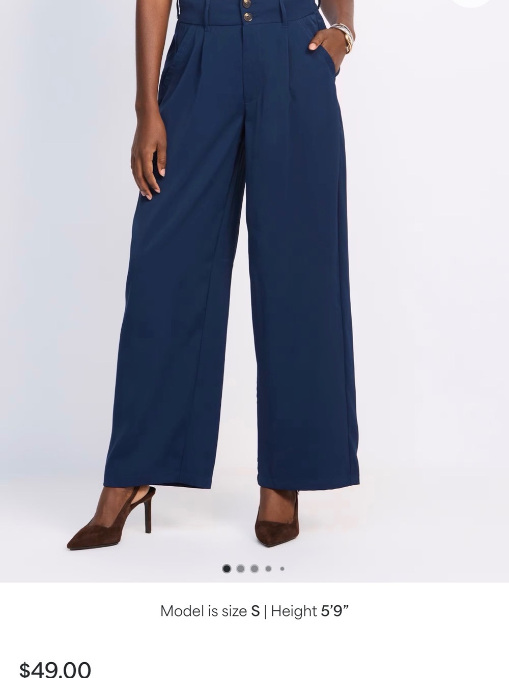 DICTIONARY Lolita Wide Leg Pant Navy XL